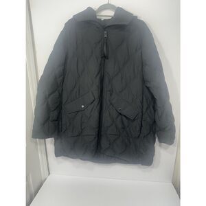 Canada Goose Alessia Coat Women’s XL Black Quilted Hooded Down Jacket NWT
